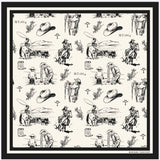 Ivory Western Toile Wild Rag