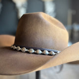 Silver Concho Hat Band