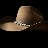Silver Concho Hat Band