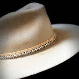 Antique Silver Beaded Hat Band
