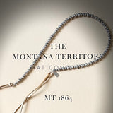 Antique Silver Beaded Hat Band