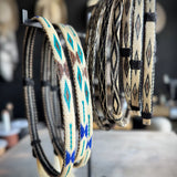 Hitched Horse Hair Hat Band - Black and Brown Diamond