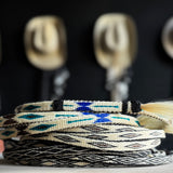Hitched Horse Hair Hat Band - Black and Brown Diamond