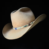 Hitched Horse Hair Hat Band - Turquoise, Cobalt, Brown