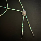 Turquoise Beaded Bolo, alternate view